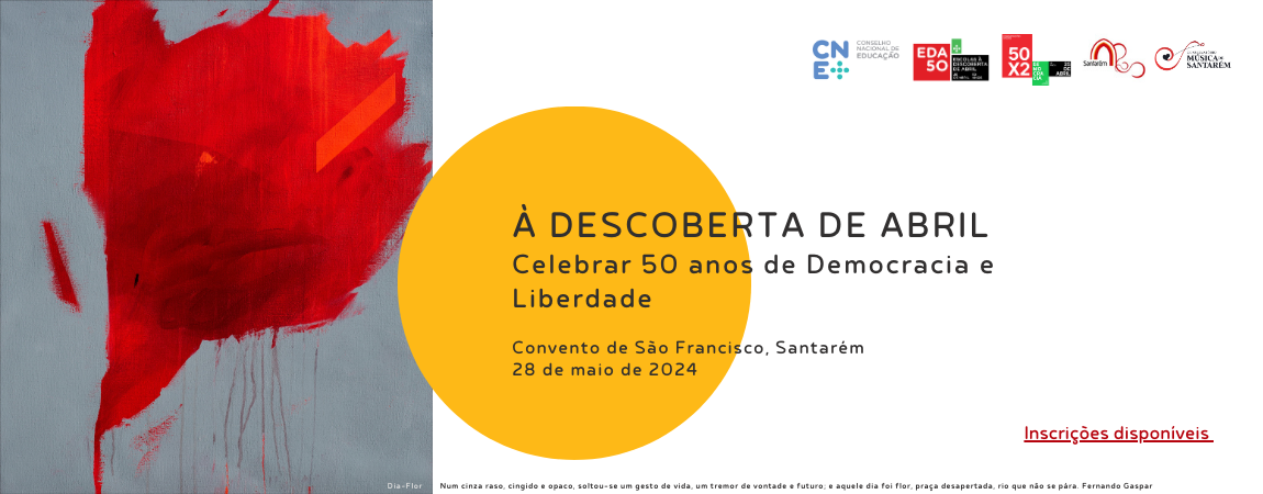 A Descoberta de Abril Santarem 28 de maio com logo 1 de maio definitivo 1