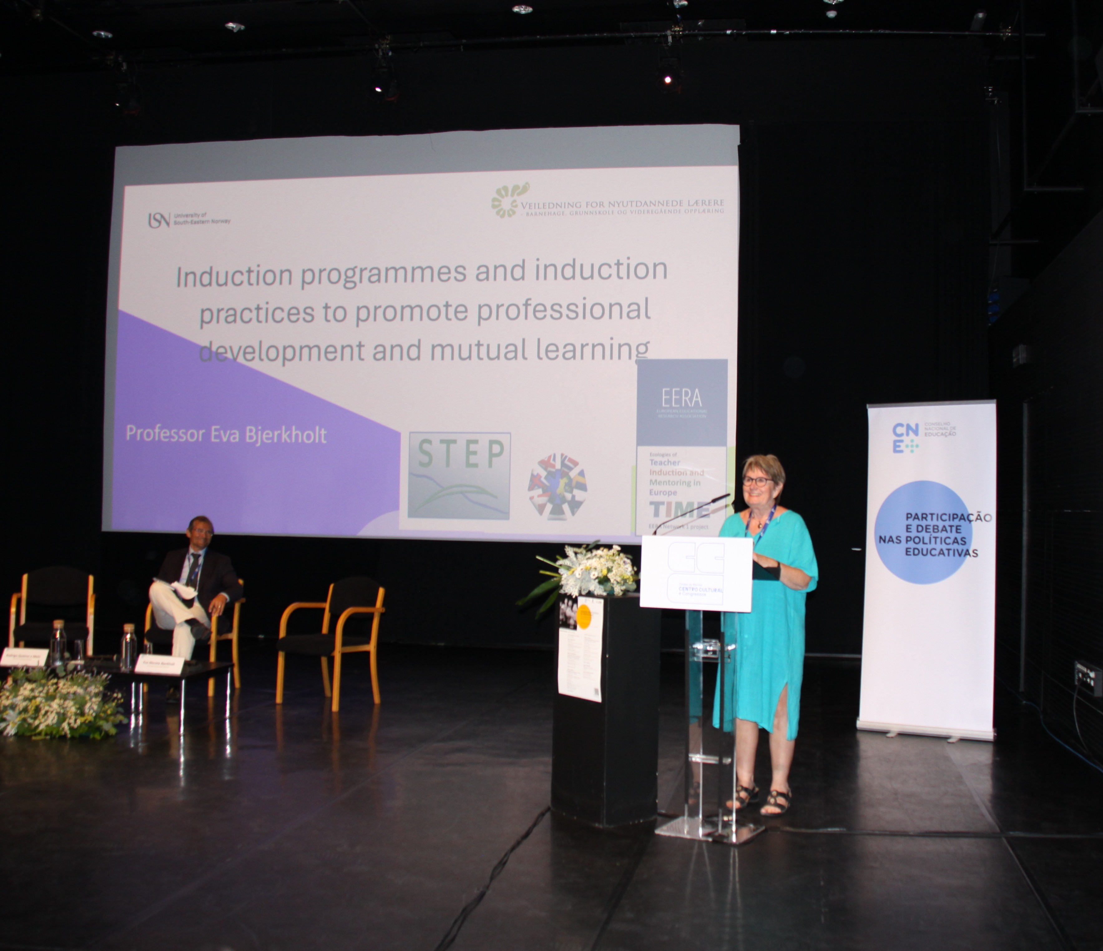 Conferência de Eva Bjerkholt, no CNE, "Induction programmes and induction practices to promote professional development and mutual learning"